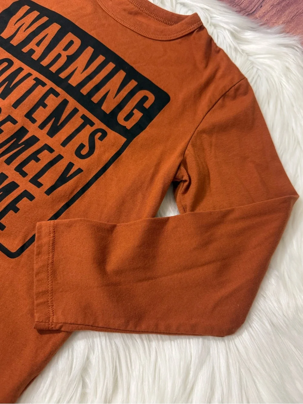 The Children’s Place Graphic Long Sleeve Shirt - Boys Size M (7/8)